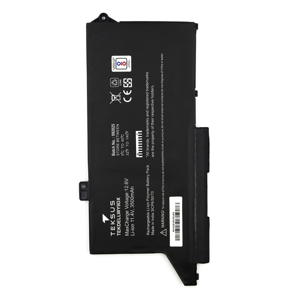 Teksus Laptop Battery Compatible For Dell Latitude 5520 | WY9DX view 3